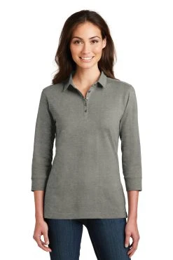Ladies 3/4-Sleeve Meridian Cotton Blend Polo -Port Authority Shop 02825ddebb10d2