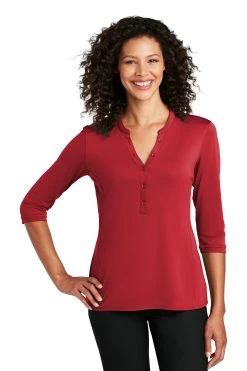 Ladies UV Choice Pique Henley -Port Authority Shop 04009dff096f9c