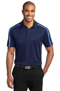 Adult Silk Touch Performance Colorblock Stripe Polo -Port Authority Shop 05fa1788e2ff8d