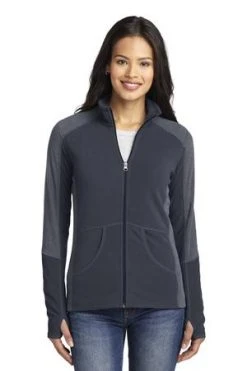 Ladies Colorblock Microfleece Jacket -Port Authority Shop 075a45323a9f7c
