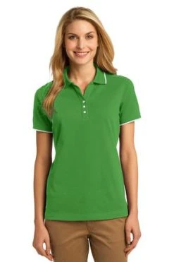 Ladies Rapid Dry Tipped Polo -Port Authority Shop 0c99dee2c2005e