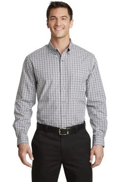 Long Sleeve Gingham Easy Care Shirt -Port Authority Shop 0e3c0bedb80c98