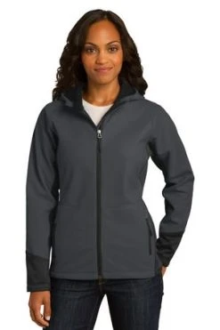 Ladies Vertical Hooded Soft Shell Jacket -Port Authority Shop 16fe28fa24dfbe