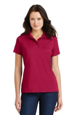 Ladies Poly-Charcoal Blend Pique Polo -Port Authority Shop 19d44b77c3ea8c