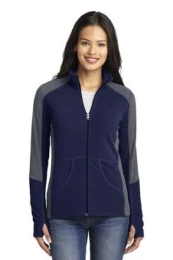 Ladies Colorblock Microfleece Jacket -Port Authority Shop 1c01853d845cc4