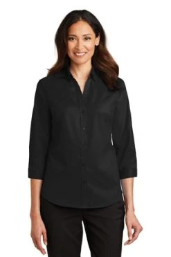 Ladies 3/4-Sleeve SuperPro Twill Shirt -Port Authority Shop 1fe413b89cace0