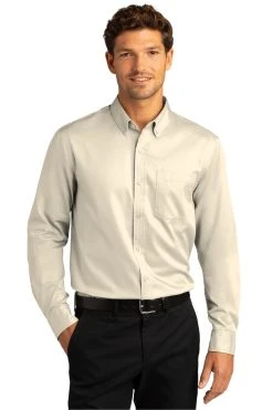Long Sleeve SuperPro React™ Twill Shirt -Port Authority Shop 22c1aa328ff867