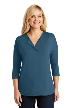 Ladies Concept 3/4-Sleeve Soft Split Neck Top 15 Ladies Concept 3/4-Sleeve Soft Split Neck Top -Port Authority Shop 2448aaab0a2e3e