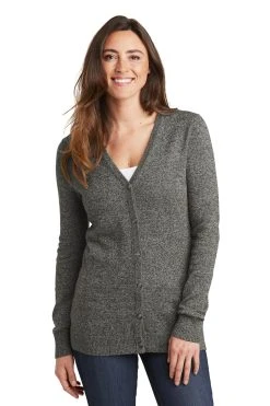 Ladies Marled Cardigan Sweater -Port Authority Shop 24f202e02686a7