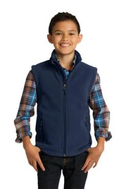 Youth Unisex Value Fleece Vest -Port Authority Shop 287943815f8557