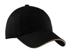 Unisex Sandwich Bill Cap With Striped Closure -Port Authority Shop 2a5fbe2569a4c2