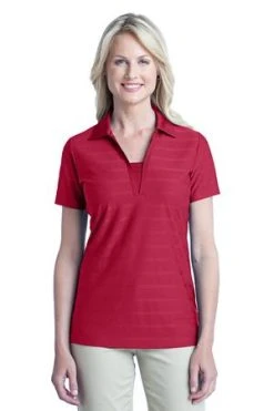 Ladies Horizontal Texture Polo -Port Authority Shop 2ab7ed7b2bd90b