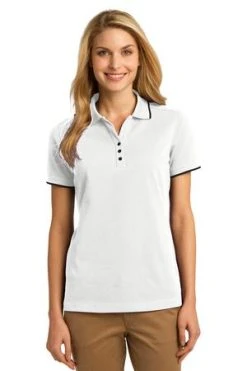 Ladies Rapid Dry Tipped Polo -Port Authority Shop 2afb3534b224c1