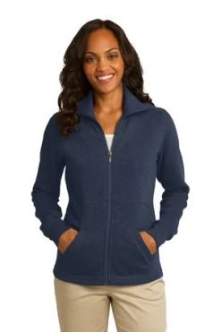 Ladies Slub Fleece Full-Zip Jacket -Port Authority Shop 2b35af84ce04f8