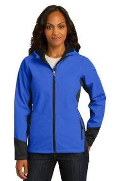 Ladies Vertical Hooded Soft Shell Jacket -Port Authority Shop 2cd0107f3858ef
