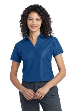 Ladies Vertical Pique Polo -Port Authority Shop 318976fa365851