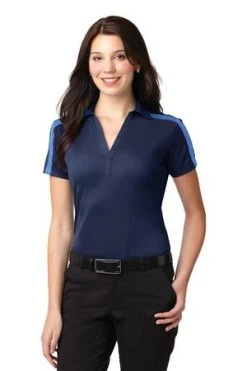 Ladies Silk Touch Performance Colorblock Stripe Polo -Port Authority Shop 318dae5c915d28