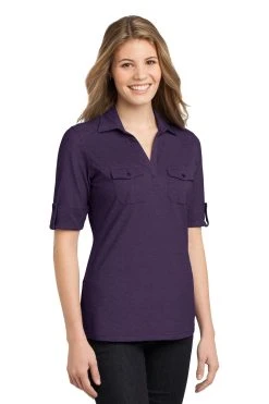 Ladies Oxford Pique Double Pocket Polo 14 Ladies Oxford Pique Double Pocket Polo -Port Authority Shop 3238dfcfdff081