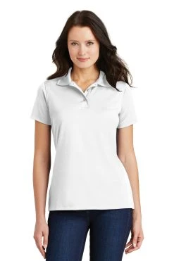 Ladies Poly-Charcoal Blend Pique Polo -Port Authority Shop 338fb4af8cb22a