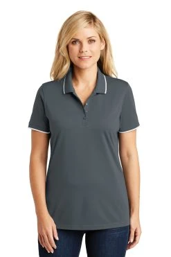Ladies Dry Zone UV Micro-Mesh Tipped Polo -Port Authority Shop 34b93d22cb8686