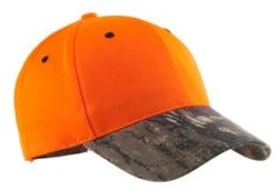 Unisex Enhanced Visibility Cap With Camo Brim