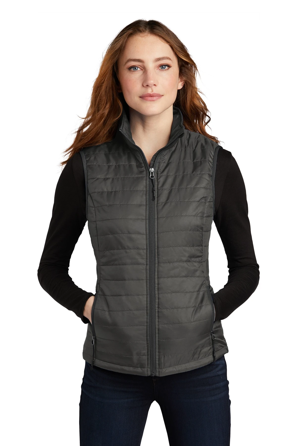 Ladies Packable Puffy Vest 7 Ladies Packable Puffy Vest - Image 5
