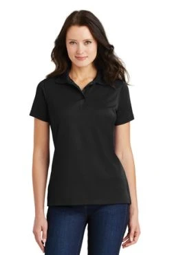 Ladies Poly-Charcoal Blend Pique Polo -Port Authority Shop 3d72062eb1b7ed