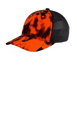 Unisex Performance Camouflage Mesh Back Snapback Cap