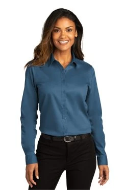 Ladies Long Sleeve SuperPro React Twill Shirt 35 Ladies Long Sleeve SuperPro React Twill Shirt -Port Authority Shop 4164832c9c6ad3