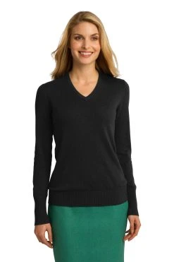 Ladies V-Neck Sweater -Port Authority Shop 47c03fc8174800