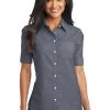 Ladies Short Sleeve SuperPro Oxford Shirt -Port Authority Shop 49d79ef748e1fc