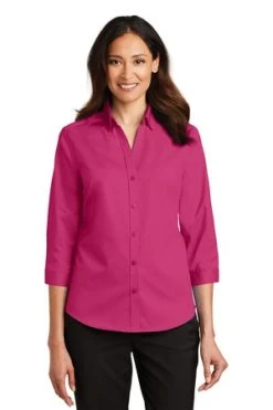 Ladies 3/4-Sleeve SuperPro Twill Shirt -Port Authority Shop 4d0b2ae91b3d03