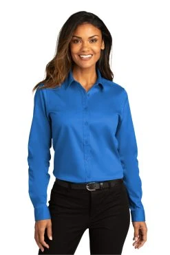 Ladies Long Sleeve SuperPro React Twill Shirt 34 Ladies Long Sleeve SuperPro React Twill Shirt -Port Authority Shop 4f4338159ba8cf