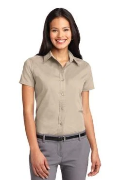 Ladies Short Sleeve Easy Care Shirt -Port Authority Shop 52ac36c2db9e0e