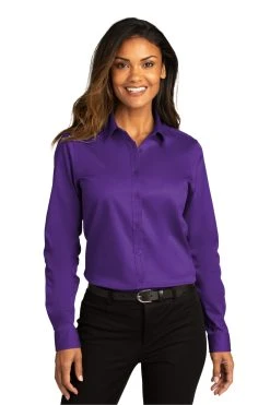 Ladies Long Sleeve SuperPro React Twill Shirt 38 Ladies Long Sleeve SuperPro React Twill Shirt -Port Authority Shop 52d834232de02b