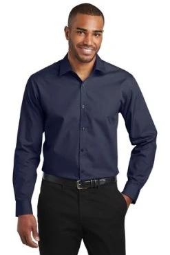 Slim Fit Carefree Poplin Shirt