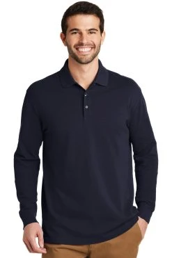 EZCotton Long Sleeve Polo 13 EZCotton Long Sleeve Polo -Port Authority Shop 5432e6eb235cff