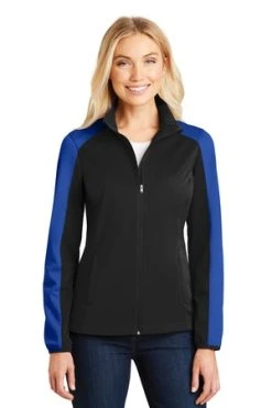 Ladies Active Colorblock Soft Shell Jacket -Port Authority Shop 548fca7384a6b3
