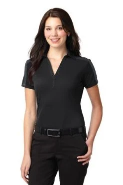 Ladies Silk Touch Performance Colorblock Stripe Polo -Port Authority Shop 5632f0d1732385