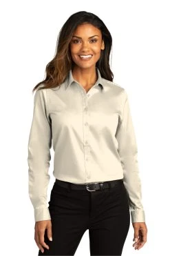 Ladies Long Sleeve SuperPro React Twill Shirt 26 Ladies Long Sleeve SuperPro React Twill Shirt -Port Authority Shop 56dab233086394