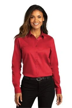 Ladies Long Sleeve SuperPro React Twill Shirt 28 Ladies Long Sleeve SuperPro React Twill Shirt -Port Authority Shop 571a3448735d77