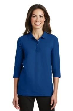 Ladies Silk Touch 3/4-Sleeve Polo -Port Authority Shop 595b8988d79ee3