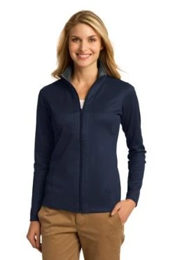 Ladies Vertical Texture Full-Zip Jacket -Port Authority Shop 5c6c1cbfe9a144