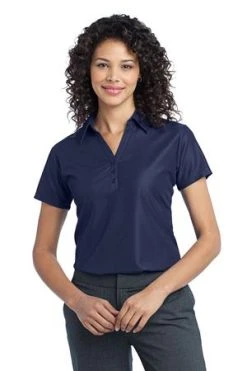 Ladies Vertical Pique Polo -Port Authority Shop 60862ecafbe6e9