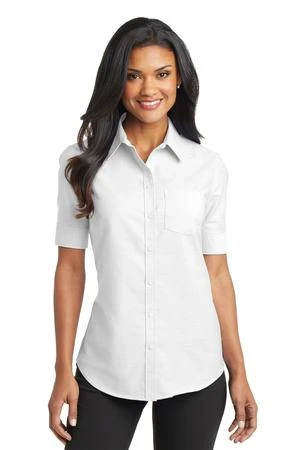Ladies Short Sleeve SuperPro Oxford Shirt 7 Ladies Short Sleeve SuperPro Oxford Shirt - Image 5