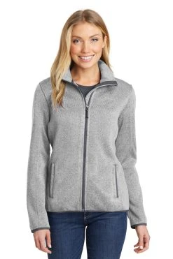 Ladies Sweater Fleece Jacket -Port Authority Shop 624c13bc34c375