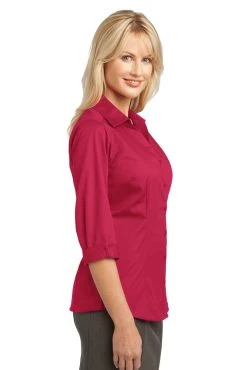 Port Authority Ladies 3/4-Sleeve Blouse -Port Authority Shop 64853adf55412c