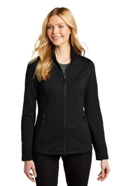 Ladies Grid Fleece Jacket -Port Authority Shop 64a48c482cf6df