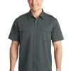 Stain-Release Short Sleeve Twill Shirt -Port Authority Shop 67449b8f0c6bb5