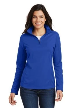 Ladies Pinpoint Mesh 1/2-Zip -Port Authority Shop 67fd2f19fe28d9